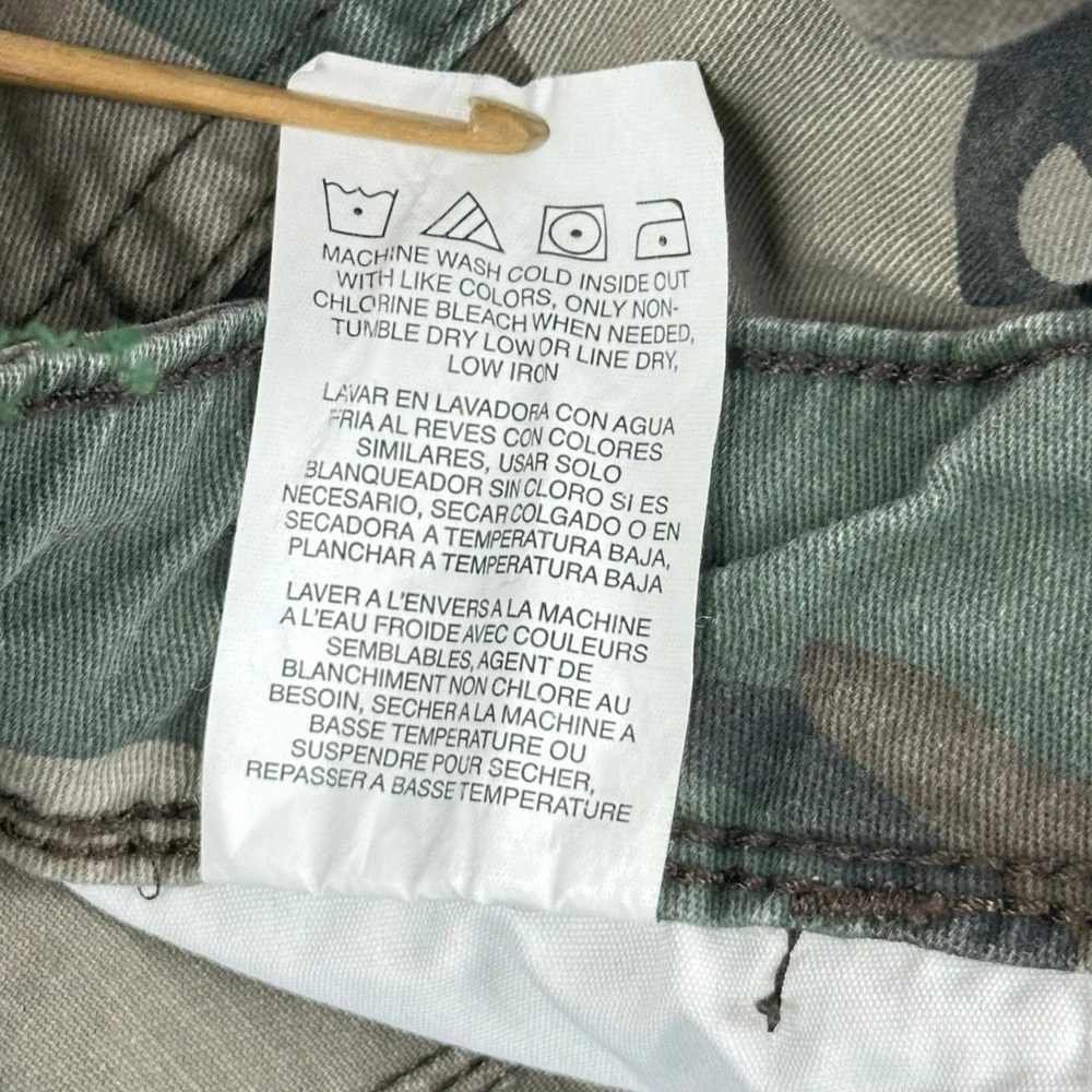 Wrangler Cargo Shorts Mens Relaxed Fit 33 Camo Green Utility Cotton Camouflage